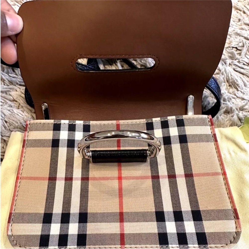 Burberry Black and Checkered Crossbody Bag - Picture 6 of 6